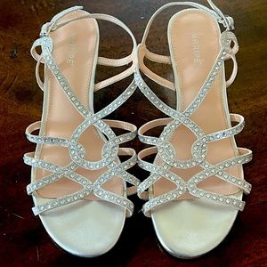 Silver Maripé dressy sandals - Sz 7 women’s worn twice for events